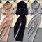 Women High Fashionable Knitted Co-Ord Sets With Belt